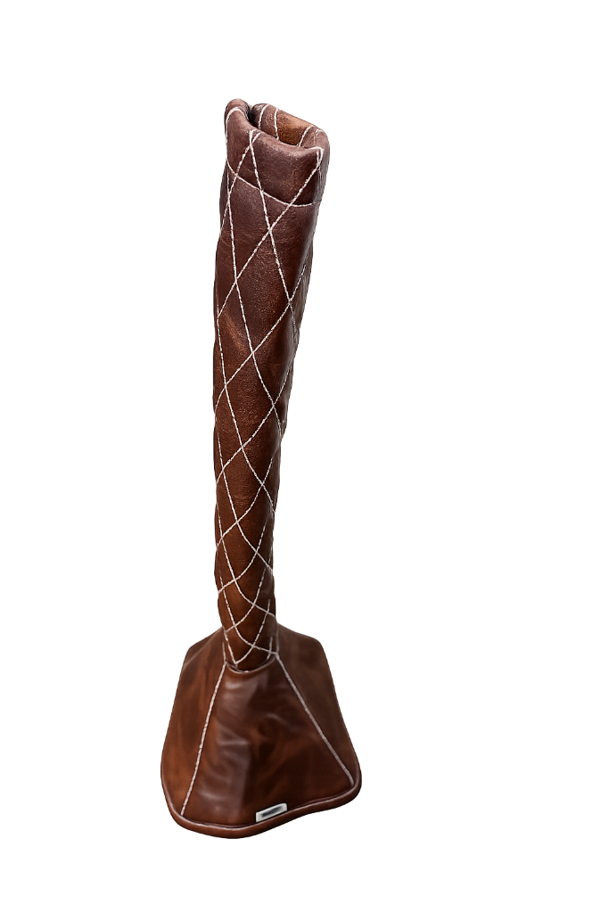 Limited Edition Gear Shifter Boot - Walnut with Sandstone Stitching