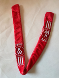 Designer Minky Red UHF Sock with Kenworth Logo (each)