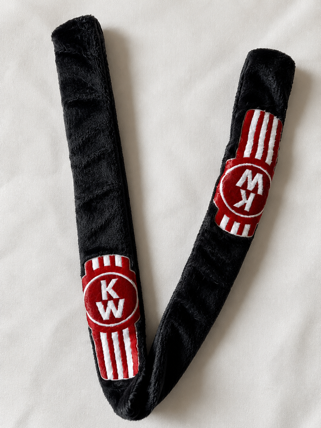 Designer Minky Black UHF Sock with Kenworth Logo (each)