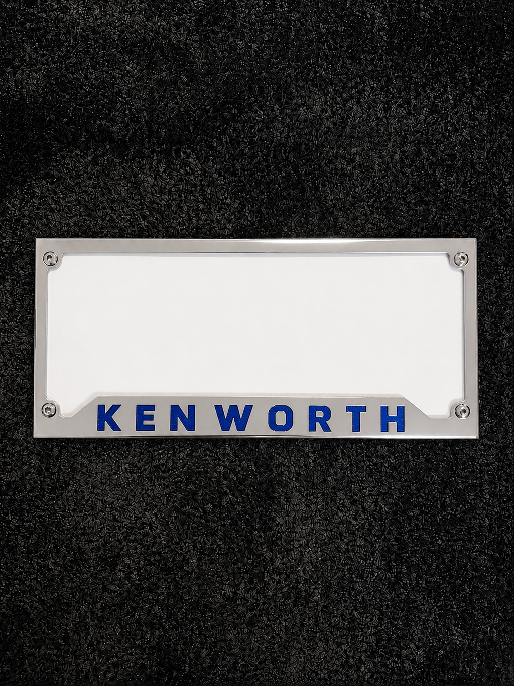 'KENWORTH' Stainless Steel Number Plate Surrounds (pair)