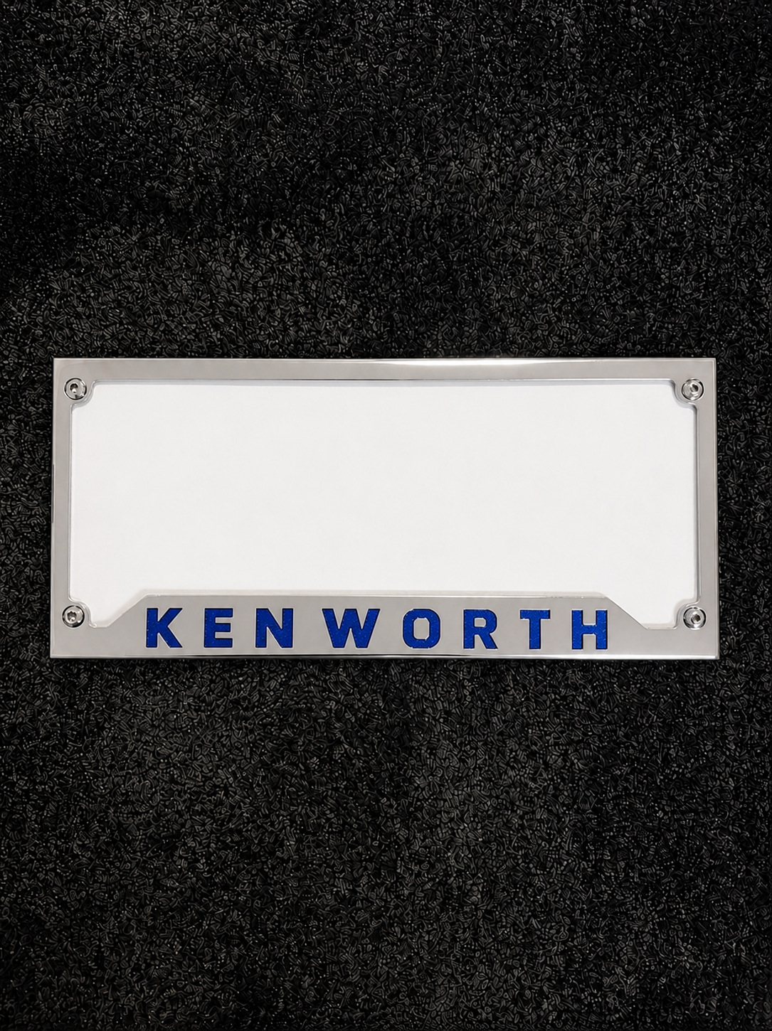 'KENWORTH' Stainless Steel Number Plate Surrounds (pair)