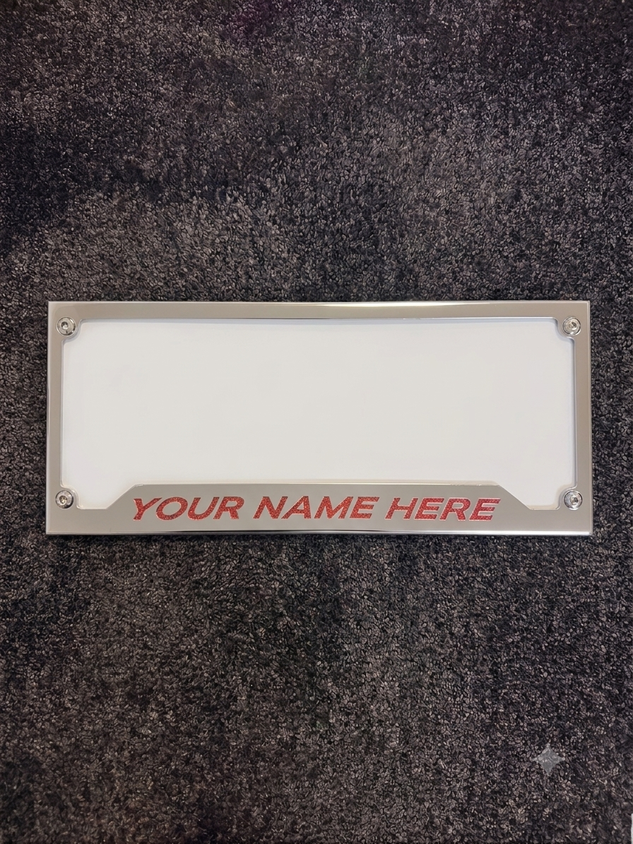 Custom Stainless Steel Number Plate Surrounds (pair)