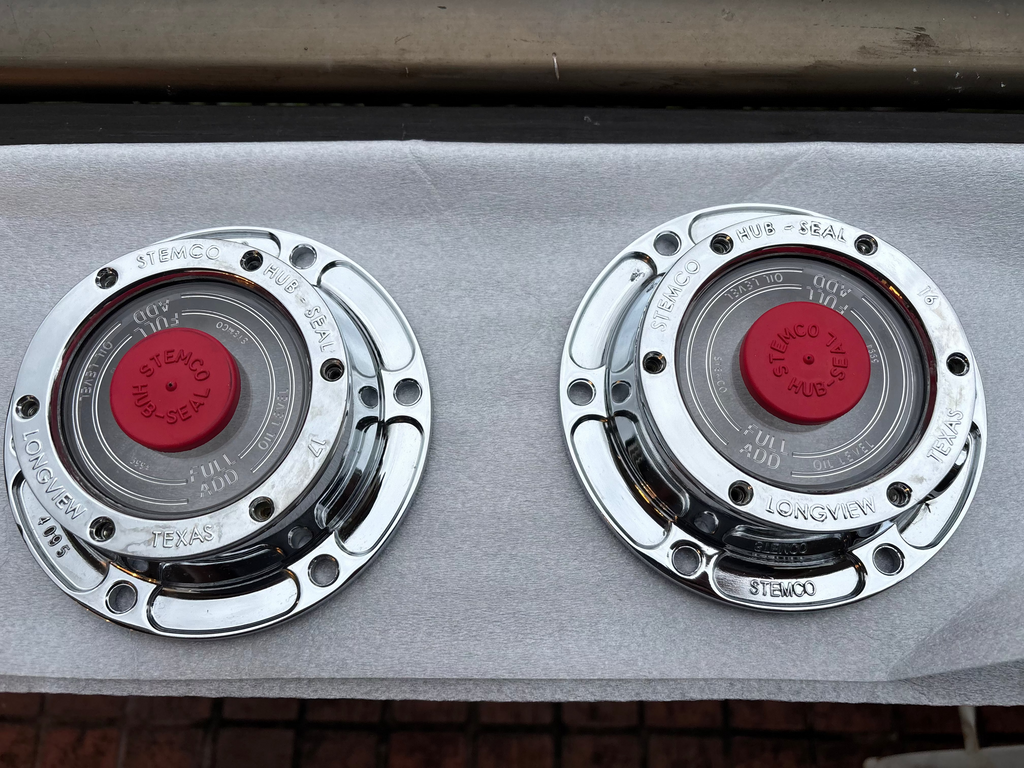 True Blue Short Boy Hub Caps (pair)