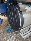 Diamond Stitched Tank Cover Ends - Round Tank
