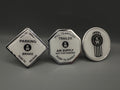 White Traditional Kenworth Set with Traditional KW Button (3 pieces)