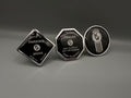 Black Crooked Kenworth Set with Crooked KW Button (3 pieces)