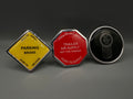Traditional Maxi Knob Set with Crooked Kenworth Logo (3 pieces)