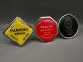 BIG TEXT Traditional Maxi Knob Set with Crooked Kenworth Logo (3 pieces)