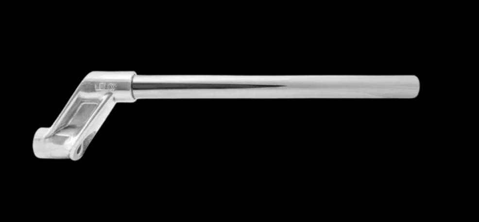 Lelox - Stainless Steel Offset Guard Pole – Polished Boss