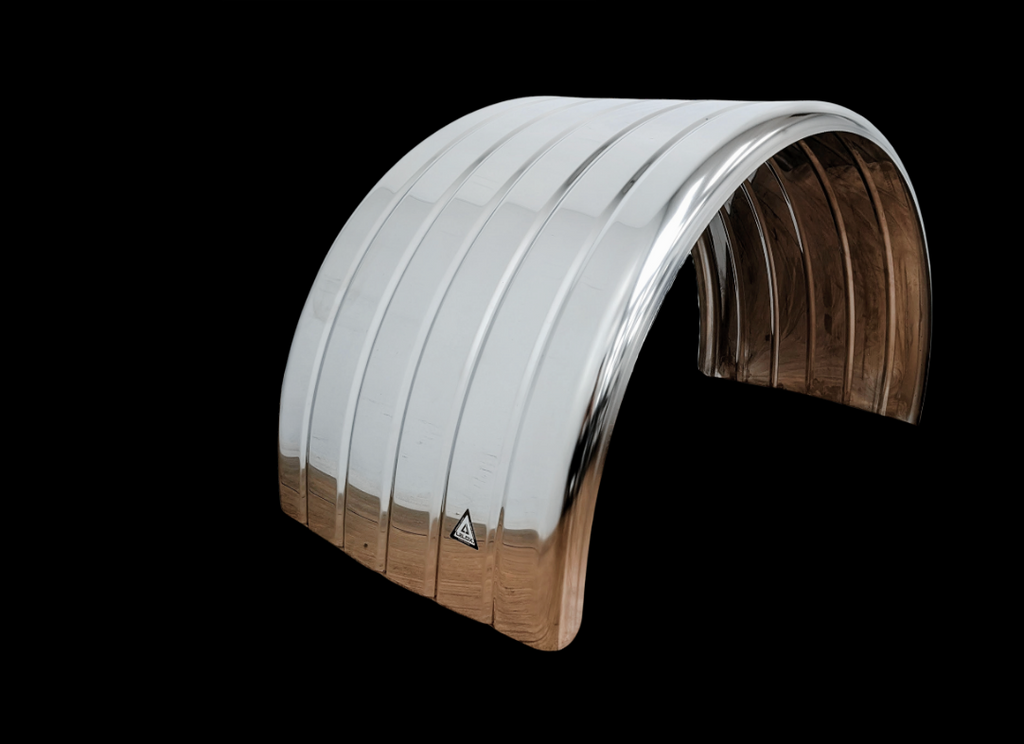 Lelox - Stainless Steel Single Mudguard Ribbed Standard
