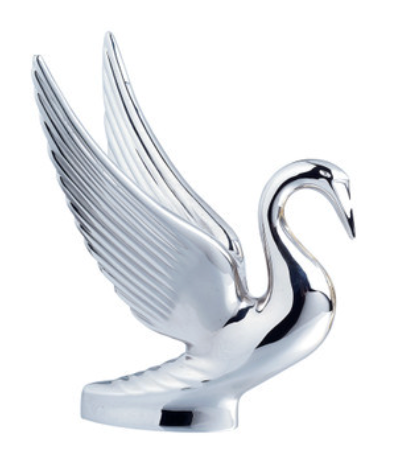 Hood Ornament : Chrome Swan