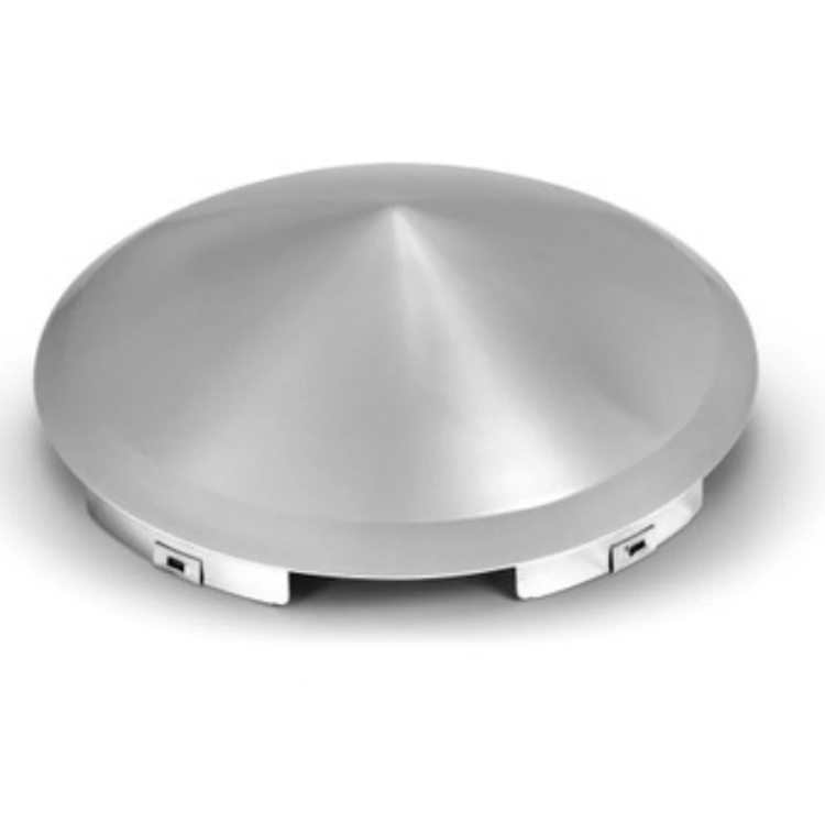 Pointed Universal Front Chrome Hub with 1/2" Lip