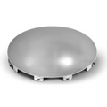 Rounded Universal Front Chrome Hub with 1/2" Lip