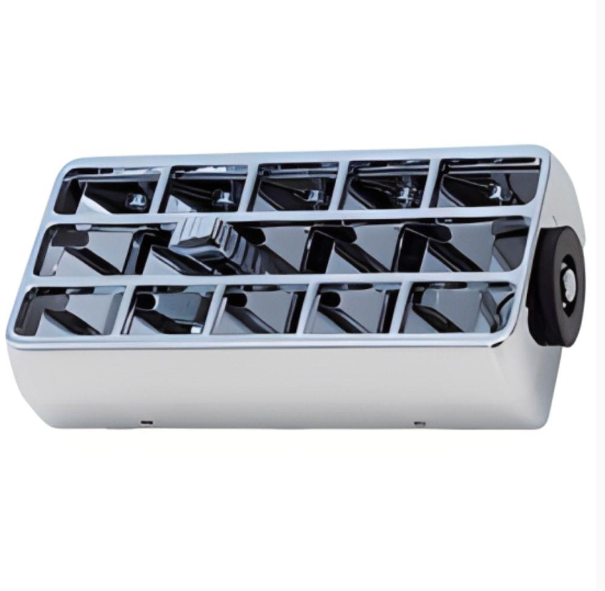 Square Kenworth Air Con Vent - Chrome