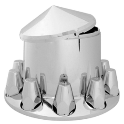 Pointed Rear Axle Cover with 10 Threaded Nut Covers