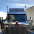 Kenworth Stainless Sunvisor - 12" Boltless to suit T360/410+SAR/610+SAR