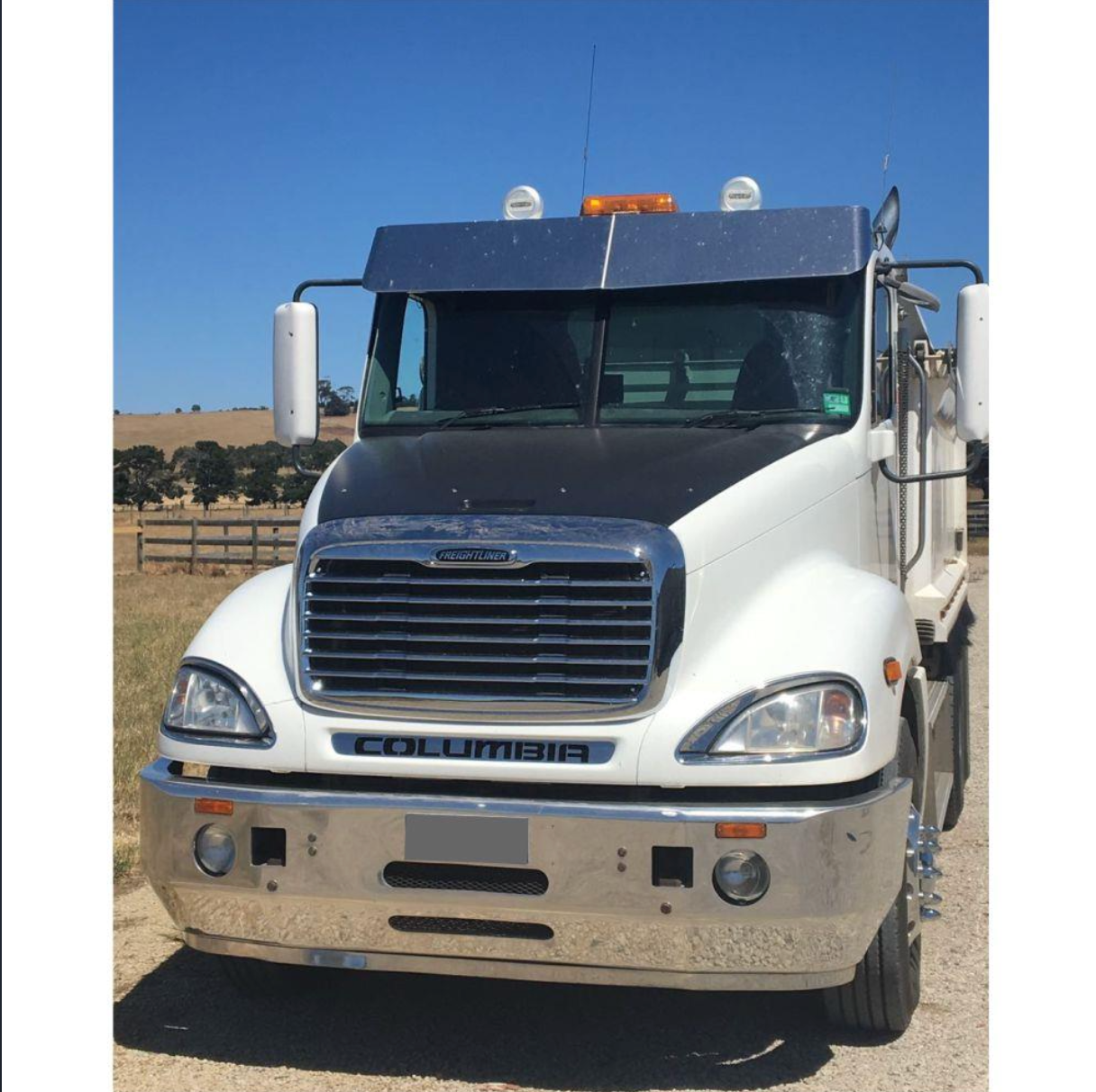 Freightliner Stainless Sunvisor - 15" to suit Columbia, Century and Day Cab Coronado