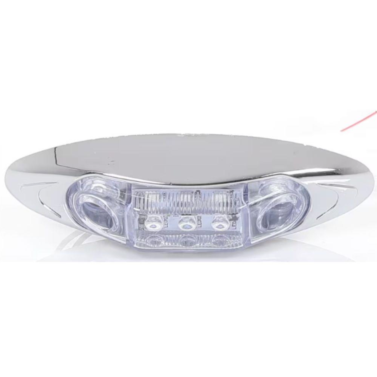Clear Lens Red LED Millenium Style Marker Light