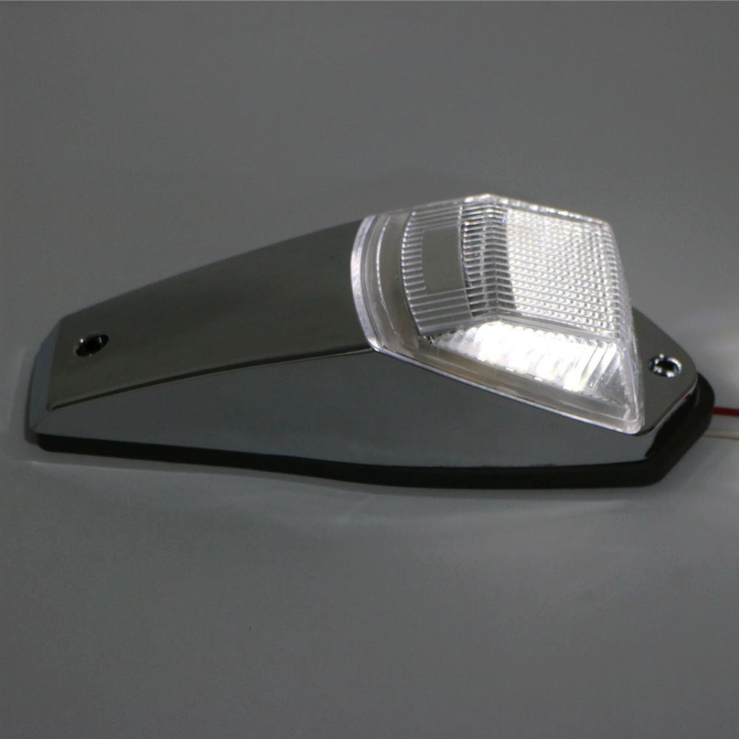 Square Cab Roof Lights - Clear Lens / White LED