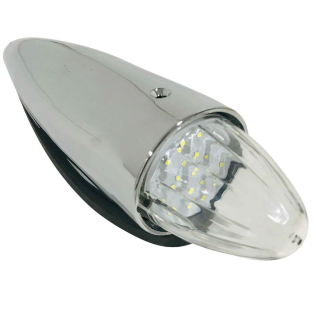 Torpedo Roof Lights - Clear Lens / White LED