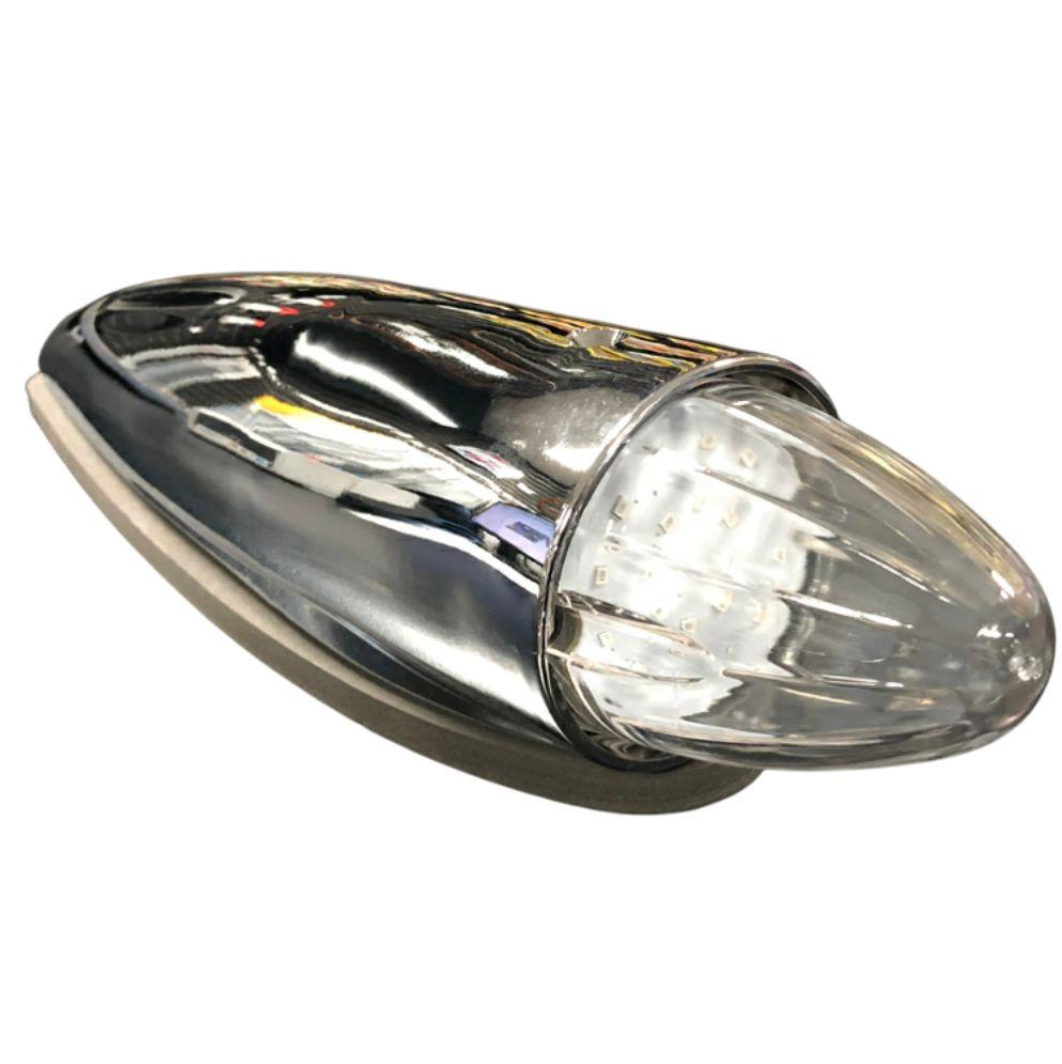 Torpedo Roof Lights - Clear Lens / Amber LED