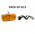 Amber Tiger Eye + Die Cast Bezel (10 PACK)