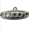 Clear Lens Amber LED 3 LED Style Marker Light