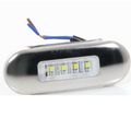 Flush Mount White LED with Stainless Trim