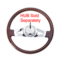 2 Spoke Steering Wheel with Chrome Spokes