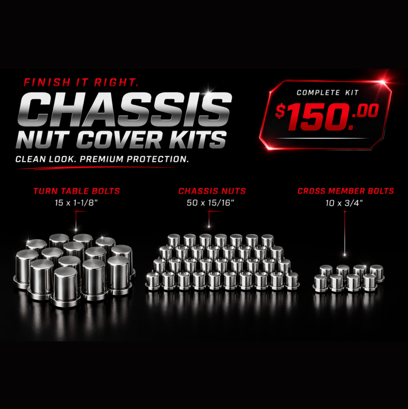 Chassis Kit Nut Covers