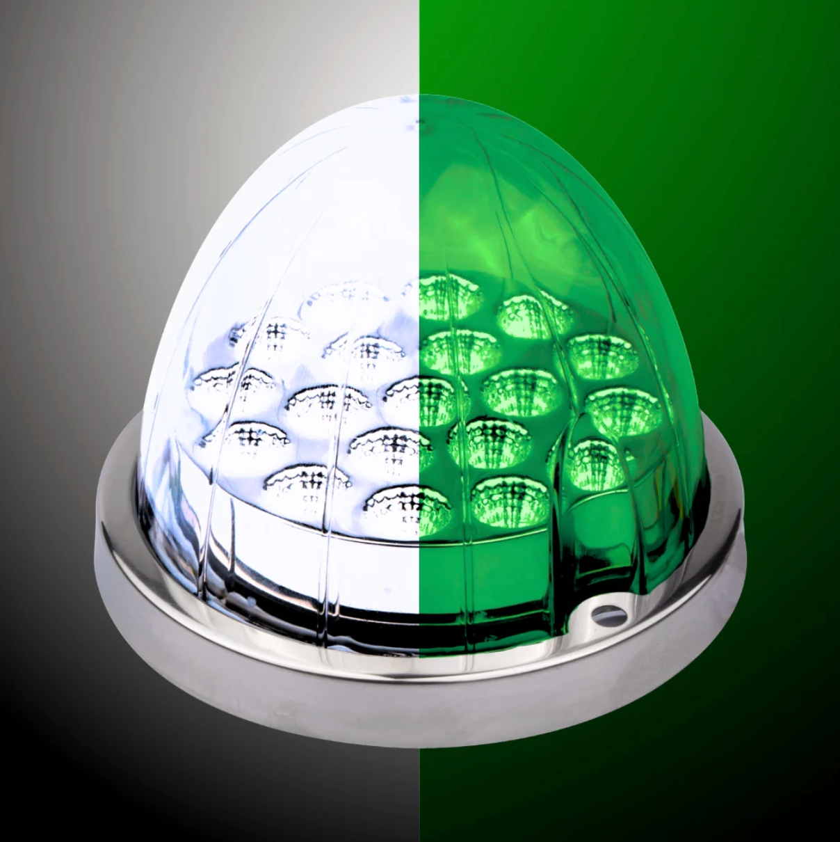 True Blue Outback Series : Clear Lens with White & Green LED