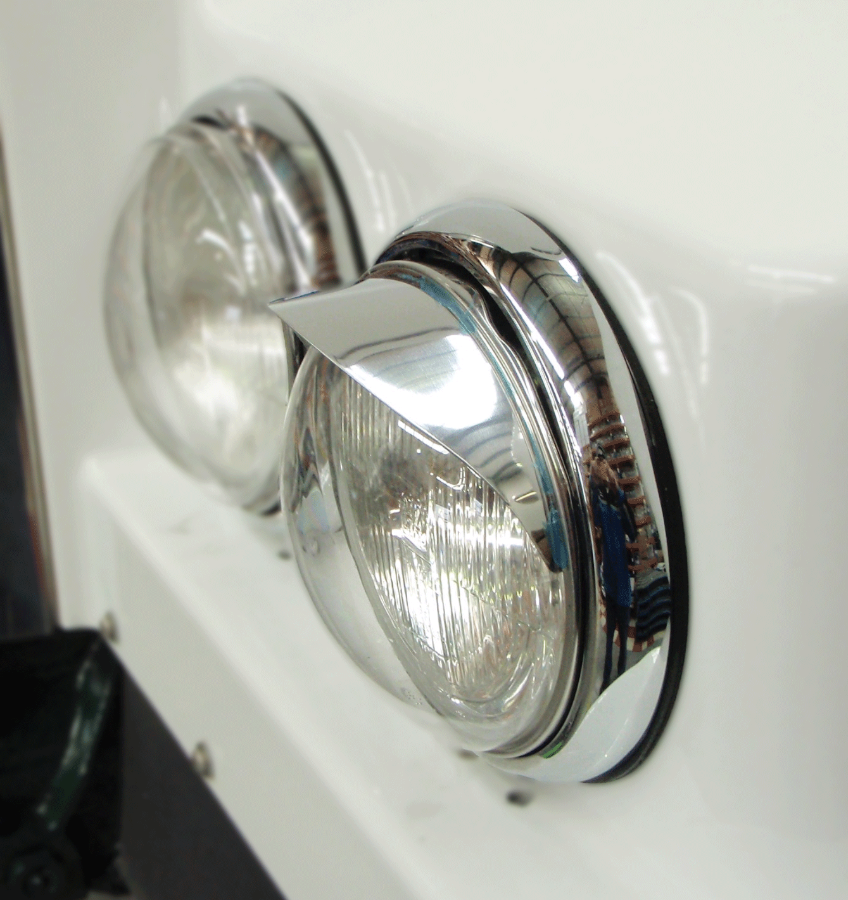 Stainless Steel Headlight Visor (each)