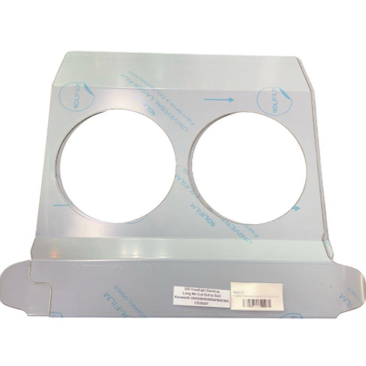 Kenworth Stainless Steel Headlight Backings Long No Cut Out (Pair)