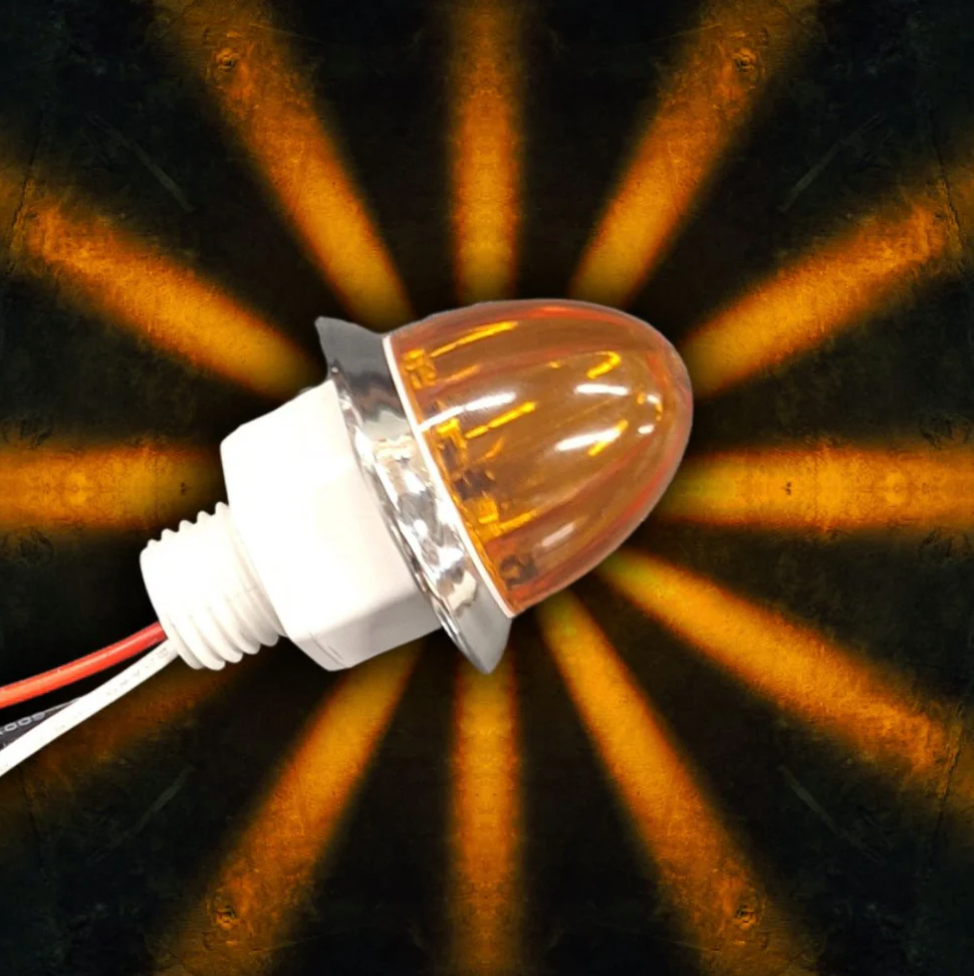 Southern Cross Series : 1-1/8" Star Pattern LED - Amber Lens & LED