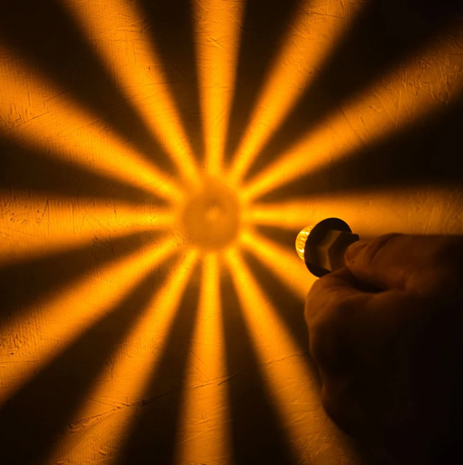 Southern Cross Series : 1-1/8" Star Pattern LED - Amber & White LED