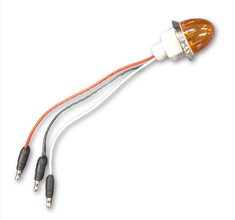 Southern Cross Series : 1-1/8" Star Pattern LED - Amber Lens & LED