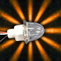 Southern Cross Series : 1-1/8" Star Pattern LED - Clear Lens & Amber LED