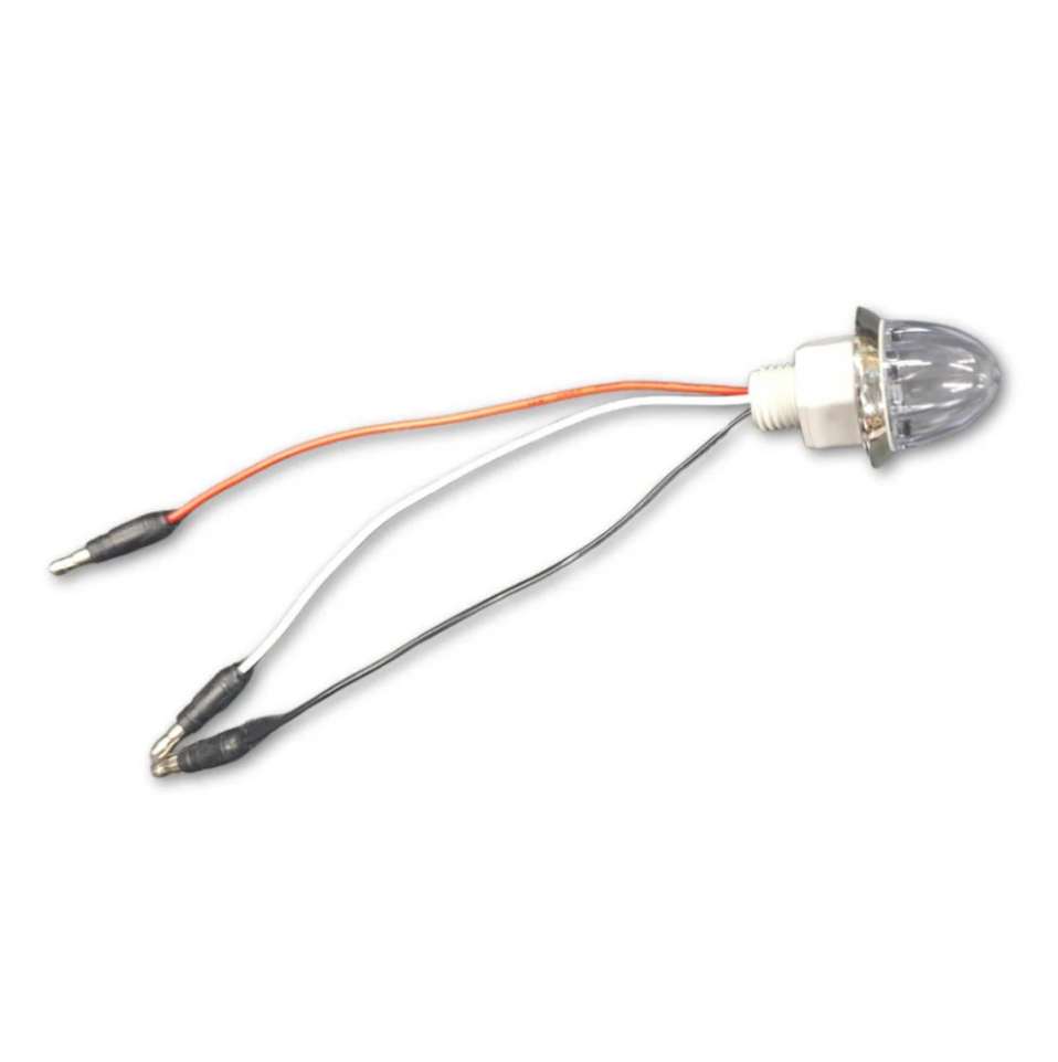 Southern Cross Series : 1-1/8" Star Pattern LED - Clear Lens & Amber LED