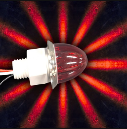Southern Cross Series : 1-1/8" Star Pattern LED - Red Lens & LED