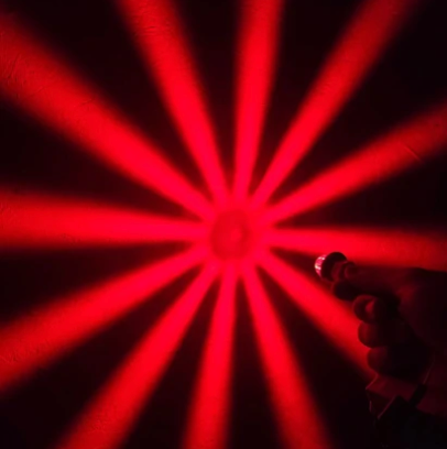 Southern Cross Series : 1-1/8" Star Pattern LED - Red Lens & LED
