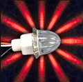 Southern Cross Series : 1-1/8" Star Pattern LED - Clear Lens & Red LED