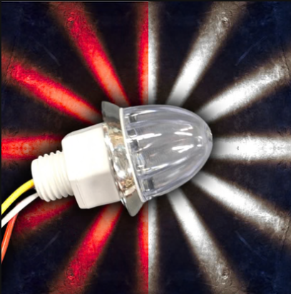 Southern Cross Series : 1-1/8" Star Pattern LED - Red & White LED