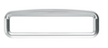 Chrome Kenworth Warning Light Bezel - Rectangle