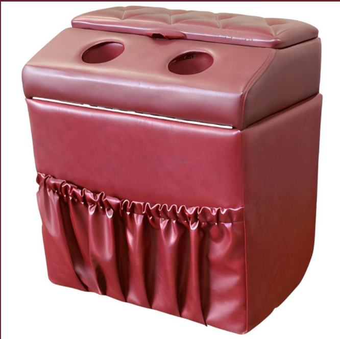Maroon Storage / Bench Console