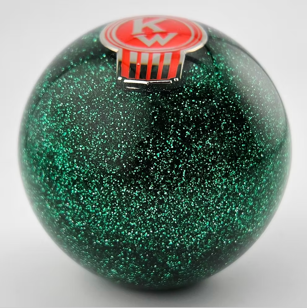 Glitter Green Crooked Kenworth Ball Shifter