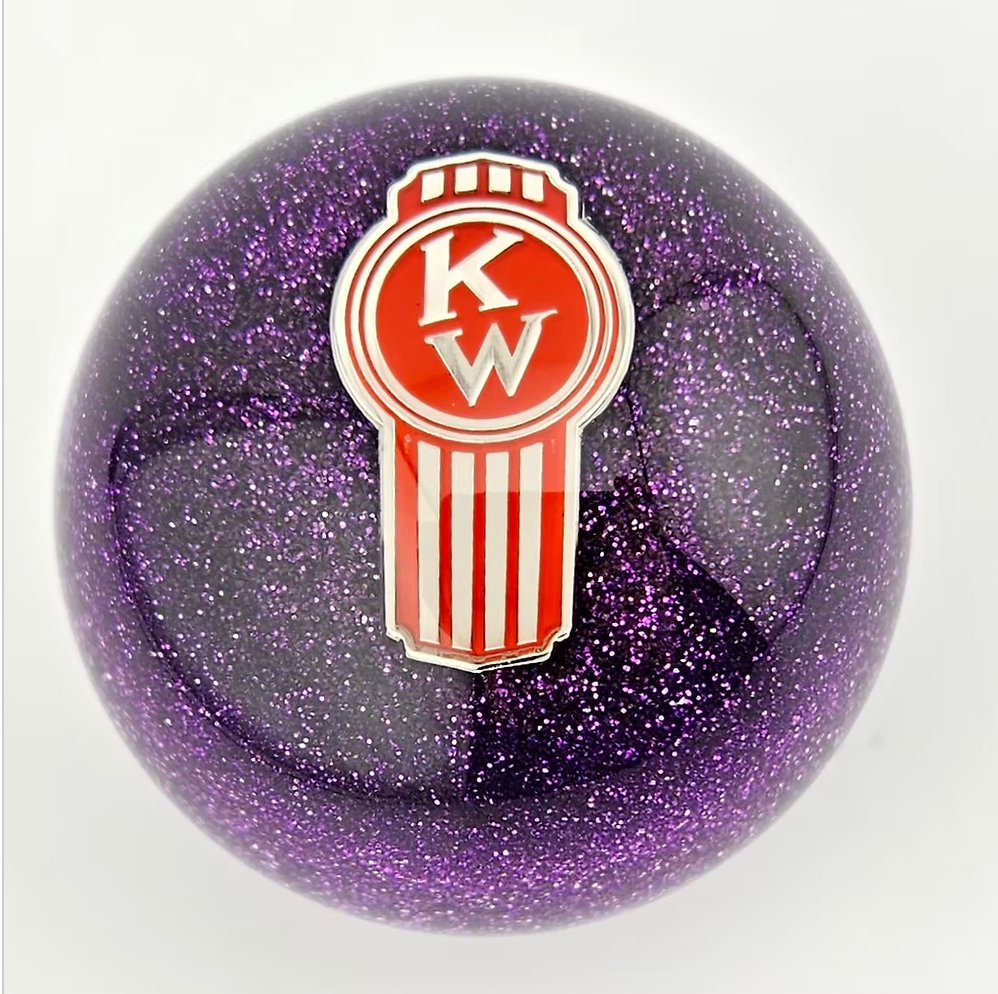 Glitter Purple Crooked Kenworth Ball Shifter