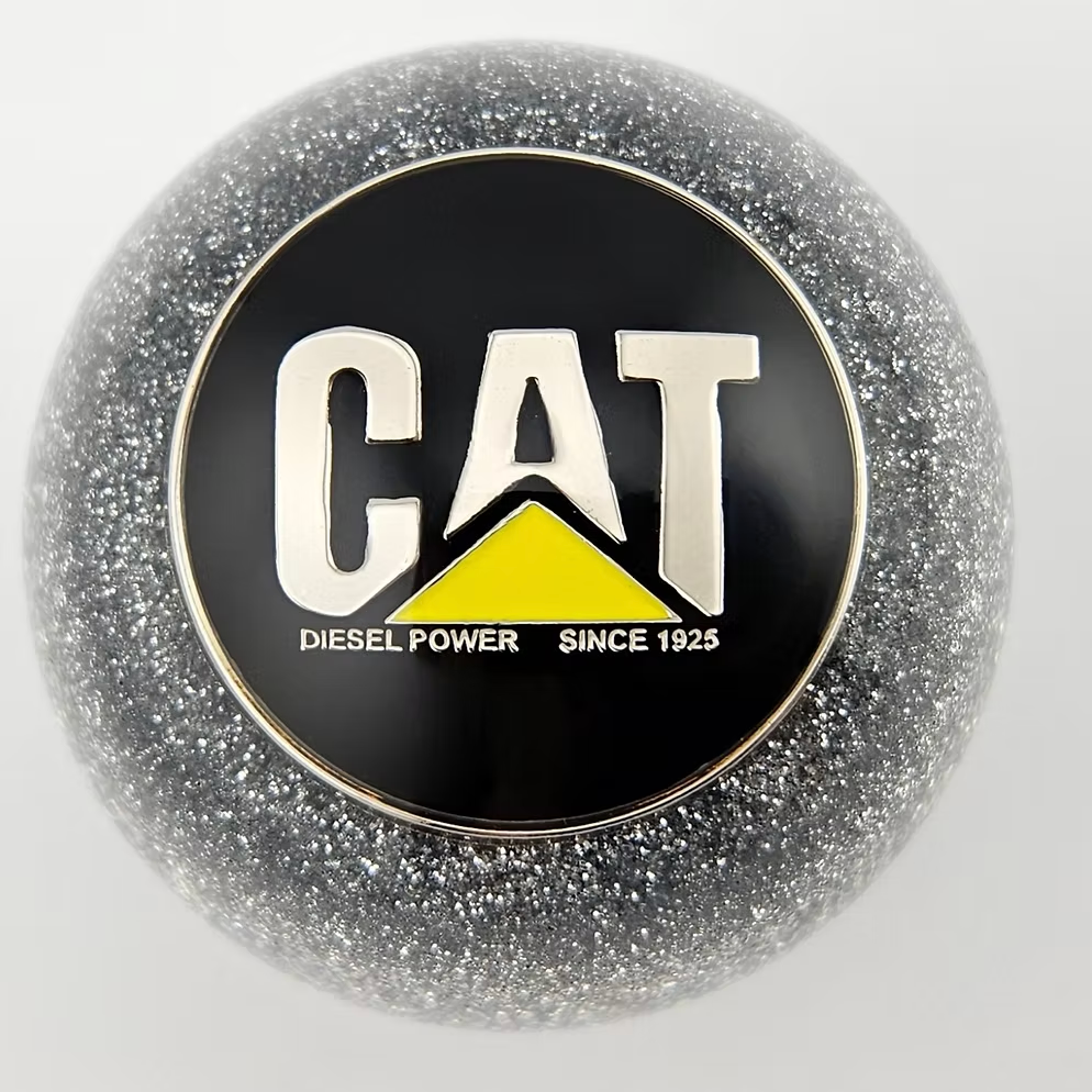Glitter Silver CAT Ball Shifter