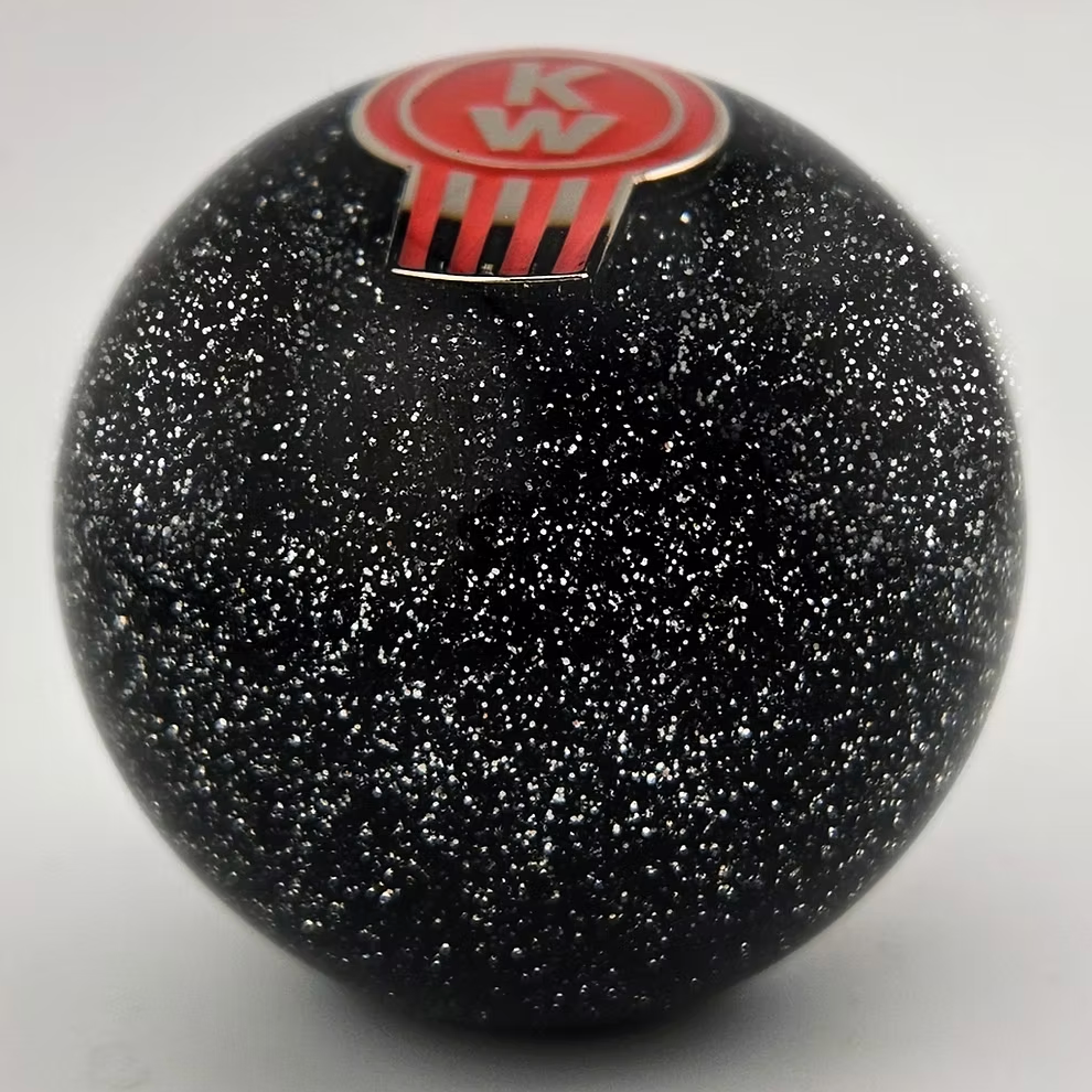 Glitter Black Standard Kenworth Ball Shifter