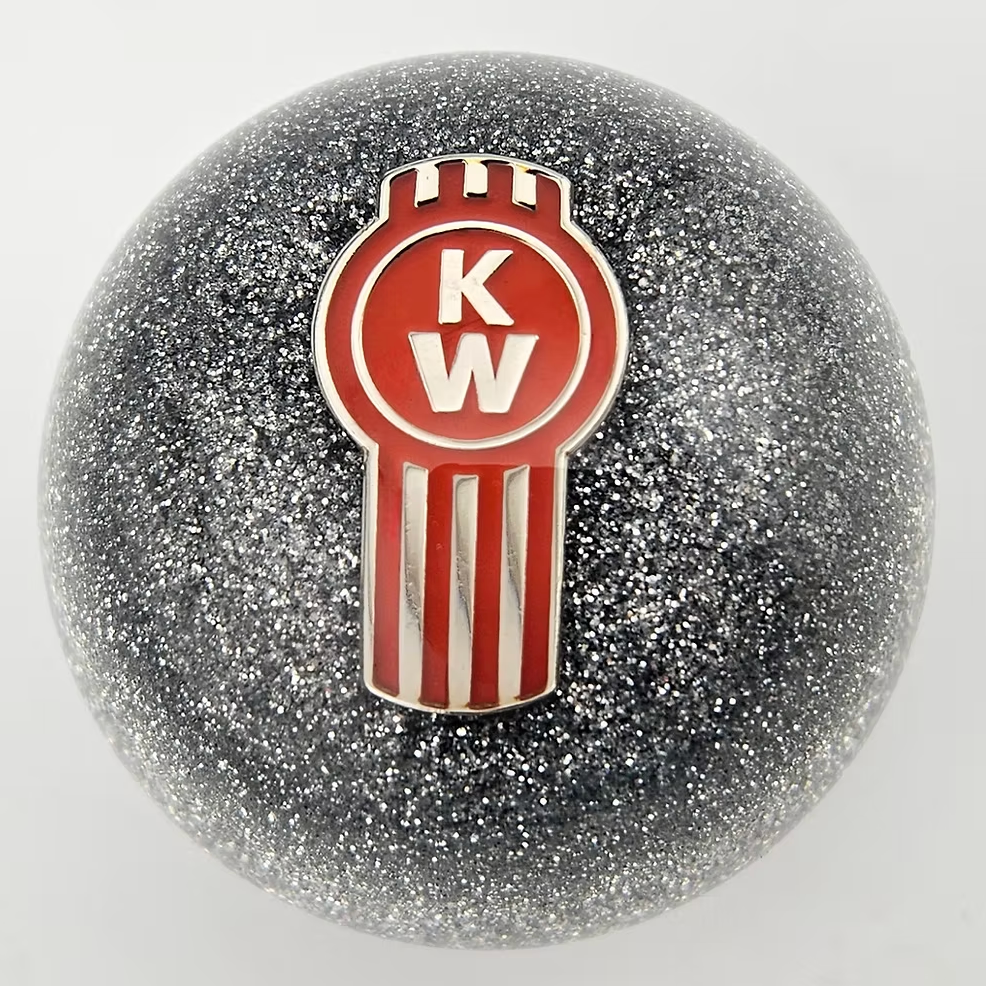 Glitter Silver Standard Kenworth Ball Shifter