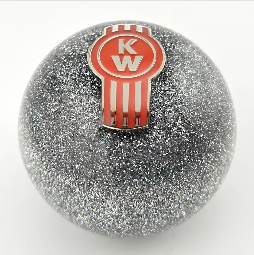 Glitter Silver Standard Kenworth Ball Shifter
